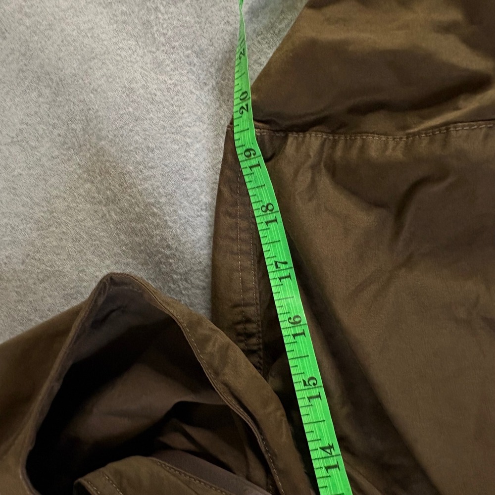 Kuhl Mens Hooded Field Jacket Brown Waxed Cotton Blend Utility Workwear Coat L - Picture 15 of 16